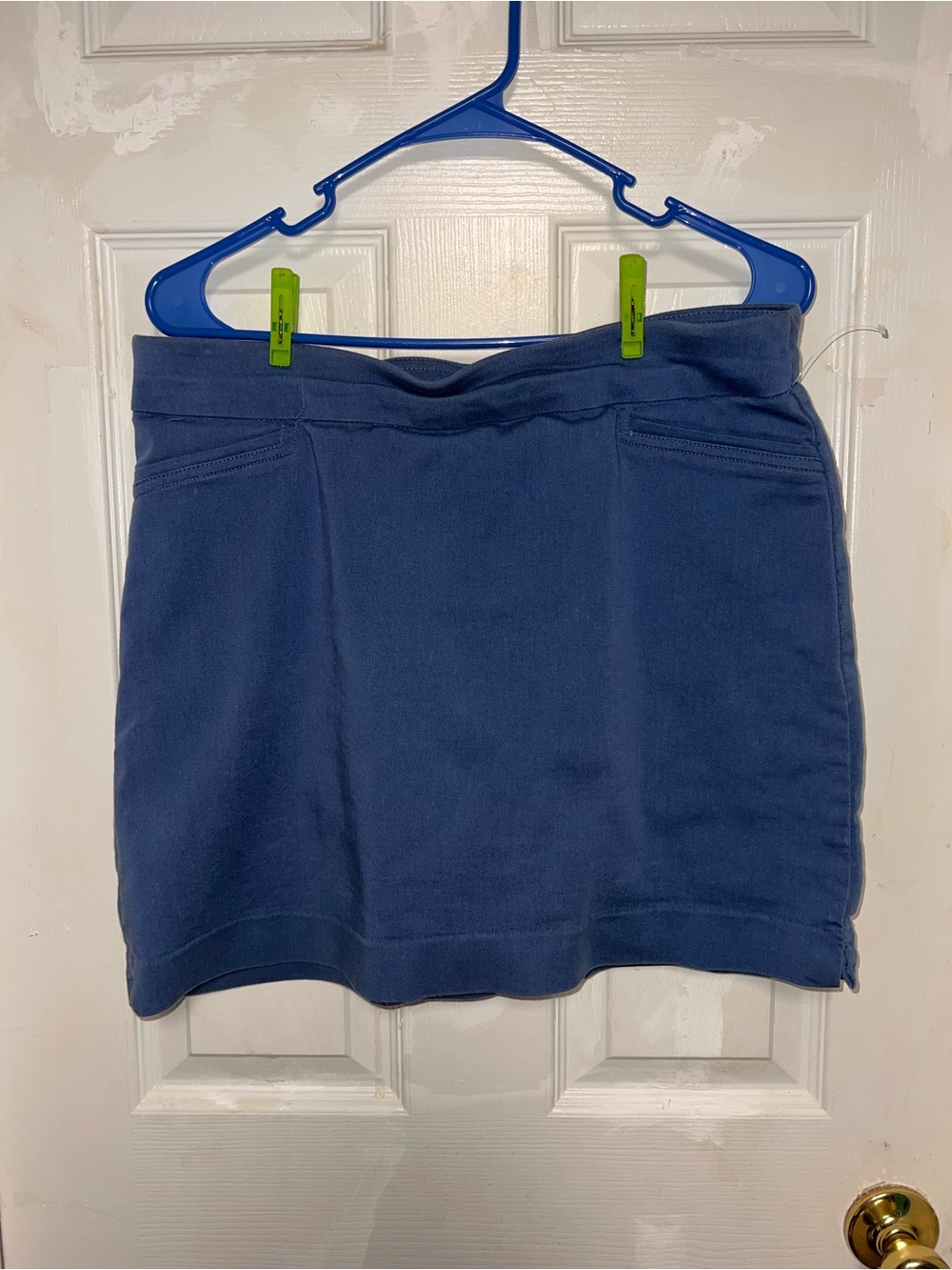 croft & barrow Blue Stretch Mini Skort
